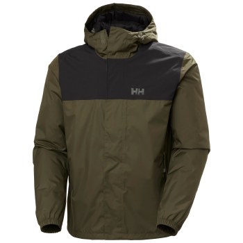 Helly Hansen Vancouver Fleece Lined Waterproof Jacket Utility Green Size Large