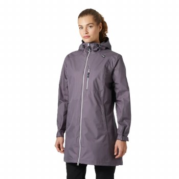Helly Hansen Women's Long Belfast Jacket Smoked Purple Size Small