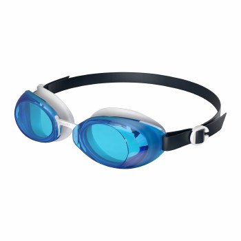 Speedo Jet 2.0 Swimming Goggles Adults Blue White Tinted Lens