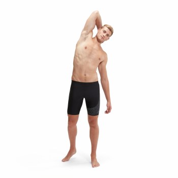 Speedo Medley Logo Men's Jammer Black Grey Size 38