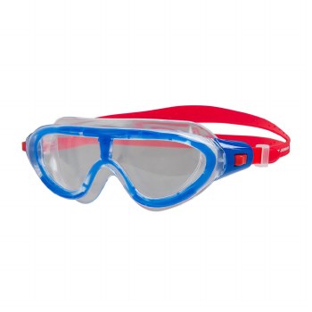 Speedo Biofuse Rift Junior Swimming Goggles Blue Red Clear