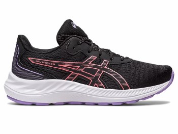 Asics Gel Excite 9 GS Kids Running Shoes (Black Papaya) Size 5