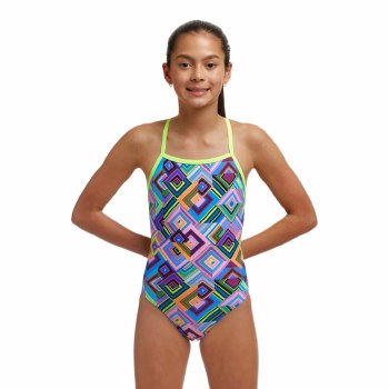 Funkita Strapped In One Piece Boxanne Girls Swimsuit Age 12