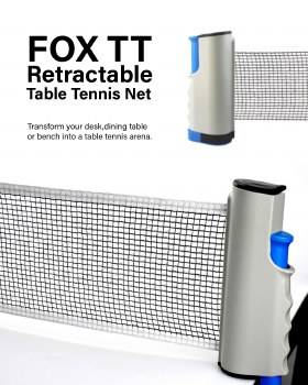 Fox Retractable Table Tennis Post & Net Set