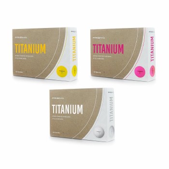 Masters Prisma Titanium Golf Balls (Pink) 12 Pack