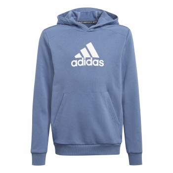 Adidas Logo Hoody Junior (Blue) 5-6 - Central Sports