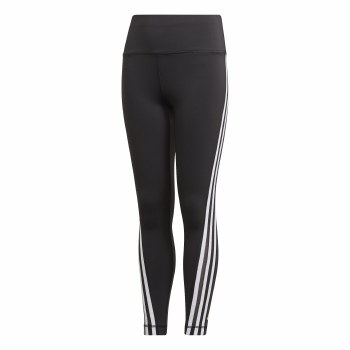 Adidas Believe This Girls 3 Stripe Tight (Black White) 11-12