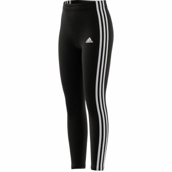 Adidas 3S Girls Leggings (Black White) 5-6