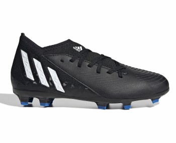 Adidas Predator Edge.3 Firm Ground Junior Black White Vivid Blue 3 Central Sports