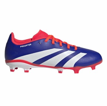 Adidas Predator League Firm Ground Junior Football Boots Lucid Blue Solar Red White Size 2
