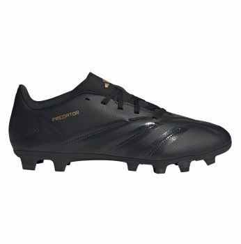 Adidas Predator Club Firm Ground Football Boots Core Black Carbon Gold Metallic Size 8