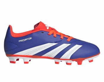 Adidas Predator Club Firm Ground Junior Football Boots Lucid Blue Solar Red White Size 10