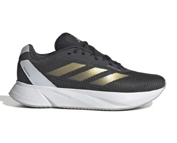 Adidas Duramo SL Women's Running Shoe Carbon Gold Metallic Purple Size 6