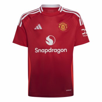 Adidas Manchester United 24/25 Home Jersey Junior Mufc Red Age 15-16