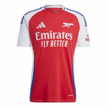 Adidas Arsenal 24/25 Home Jersey Mens Better Scarlet White Size Small