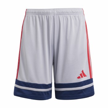 Adidas Squadra 25 Shorts Junior Grey Navy Red Age 5-6