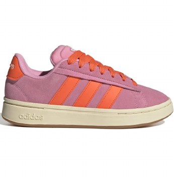 Adidas Grand Court Alpha 00's Ladies Shoes Pink Orange Gum Size 7.5