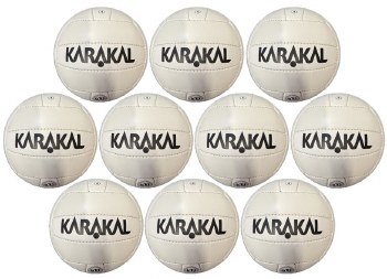 Karakal Gaelic Match Football White Size 4 10 Pack
