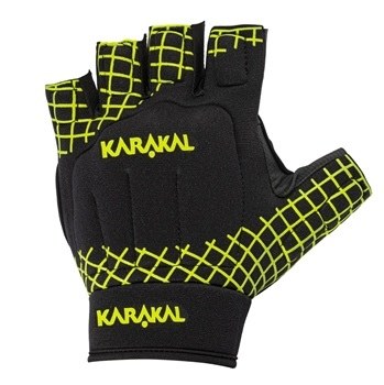 Karakal Pro Hurling Glove (Black Yellow) Right Hand Junior Medium