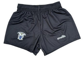 O'Neills Clare GAA Training Shorts 2025 Black Age 10-11