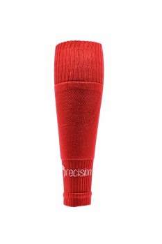 Precision Plain Pro Footless Sleeve Socks Adults Red Uk 7 to 12