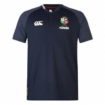 Canterbury British & Irish Lions Poly Polo Navy Size XL