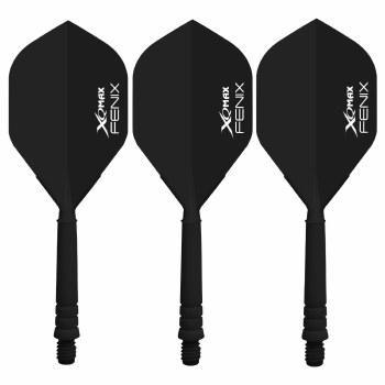 XQMax Fenix In Between Molded Flight & Shaft 28 mm Black