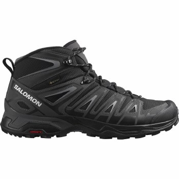Salomon X Ultra Pioneer Mid GTX Gore Tex Men's Hiking Boots (Black Magnet Monument) Size 9