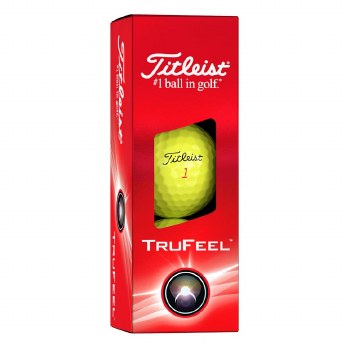 Titleist Trufeel Golf Balls 3 Pack Yellow