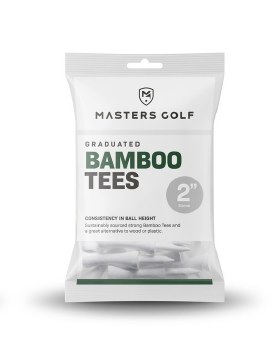 Masters Bamboo Graduated Tees (Bag of 20) White 51mm