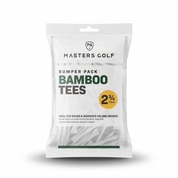 Masters Bamboo Golf Tees (Bag of 110) 70mm White