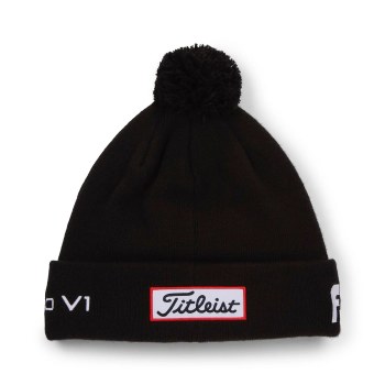 Titleist Tour Pom Pom Beanie Black One Size