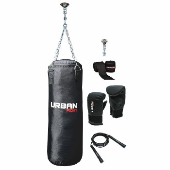 Urban Fight Punch Bag Kit Black