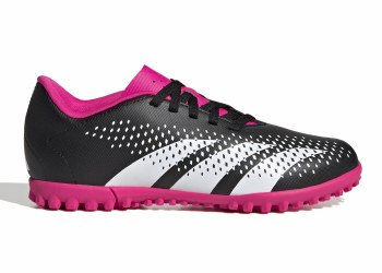Adidas Predator Accuracy.4 Astro Turf Junior Football Boots (Core Black Shock Pink White) Size 3