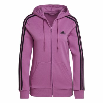 Adidas French Terry Women's Full Zip Hoodie (Lilac Black) Size XS