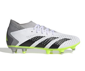 Adidas Predator Accuracy.3 Soft Ground Football Boots White Black Lucid Size 9.5