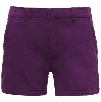 Asquith & Fox Womens Chino Shorts (Purple) 8