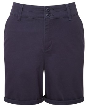 Asquith & Fox Women's Lightweight Chino Shorts Navy Size XS