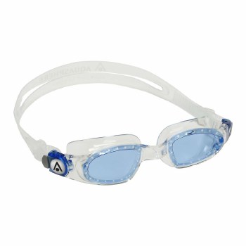 Aqua Sphere Mako Swimming Goggles Clear Blue Lens  Adults