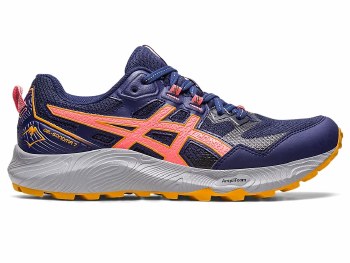 Asics Gel-Sonoma 7 Women's Trail Running Shoes (Indigo Blue Papaya) Size 6.5
