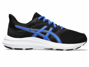 Asics Jolt 4 GS Kids Running Shoes Black Illusion Blue Size 5
