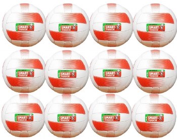 Atak Smart Touch Football (White Red) 12 Pack
