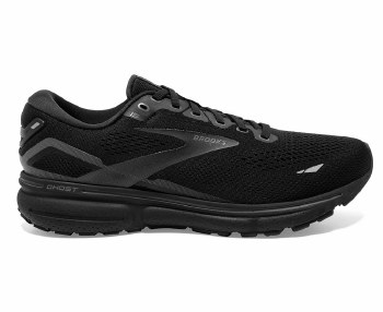 Brooks Ghost 15 Wide 2E Men's Running Shoes Black Black Size 8.5