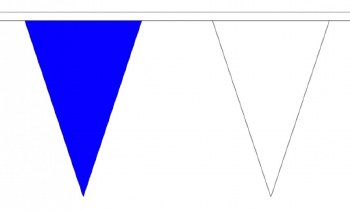 TCF Royal Blue White Bunting 25m
