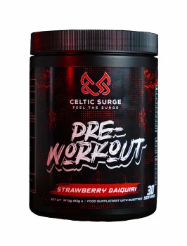 Celtic Surge Pre Workout Powder Strawberry Daiquiri 450g