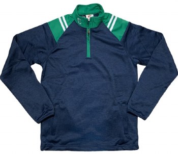 CS Club Half Zip Top (Navy Green White) Age 11-12