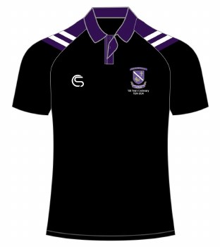 CS Kilrush Rugby Club Polo 100 Years Black Purple Size 4XL