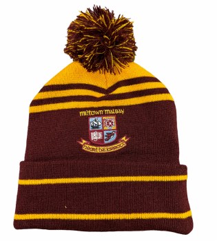 CS Miltown GAA Bobble Hat Maroon Amber One Size