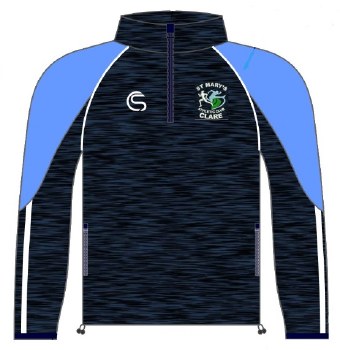 CS St Marys Athletic Club Half Zip (Melange Navy White) 5-6