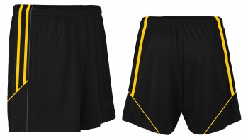 CS Club Training Zip Pocket Short (Black Amber) 5-6